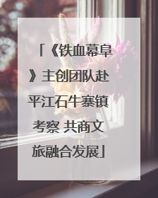 《铁血幕阜》主创团队赴平江石牛寨镇考察 共商文旅融合发展
