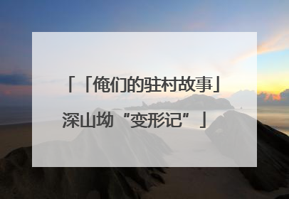 「俺们的驻村故事」深山坳“变形记”