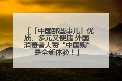 「中国那些事儿」优质、多元又便捷 外国消费者大赞“中国购”是全新体验！