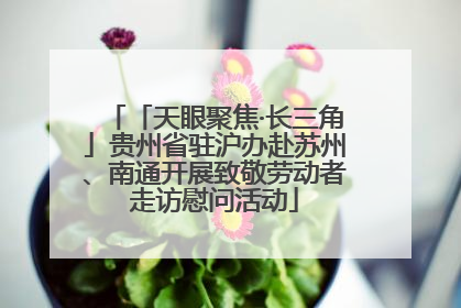 「天眼聚焦·长三角」贵州省驻沪办赴苏州、南通开展致敬劳动者走访慰问活动