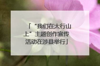 “我们在太行山上”主题创作宣传活动在涉县举行