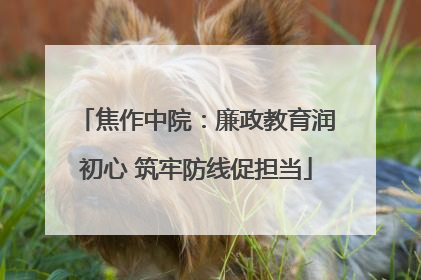 焦作中院：廉政教育润初心 筑牢防线促担当