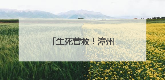 生死营救！漳州一女子厦门落水