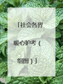 社会各界暖心护考（组图）