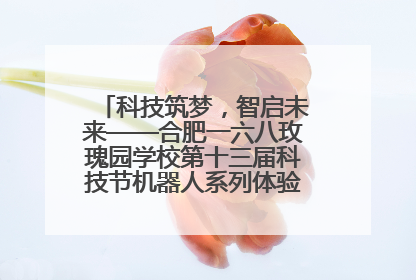 科技筑梦，智启未来——合肥一六八玫瑰园学校第十三届科技节机器人系列体验赛燃动校园