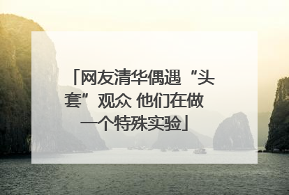 网友清华偶遇“头套”观众 他们在做一个特殊实验