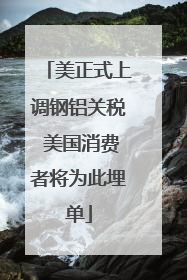 美正式上调钢铝关税 美国消费者将为此埋单