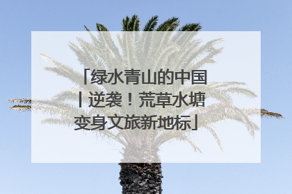 绿水青山的中国丨逆袭！荒草水塘变身文旅新地标