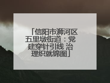 信阳市浉河区五里墩街道：党建穿针引线 治理织就锦图