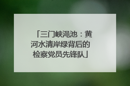 三门峡渑池：黄河水清岸绿背后的检察党员先锋队