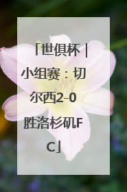 世俱杯｜小组赛：切尔西2-0胜洛杉矶FC