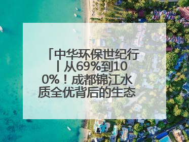 中华环保世纪行丨从69%到100%！成都锦江水质全优背后的生态治理密码