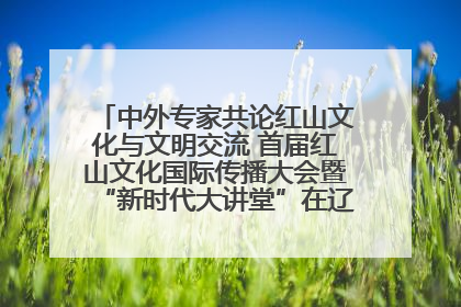 中外专家共论红山文化与文明交流 首届红山文化国际传播大会暨“新时代大讲堂”在辽宁朝阳举办