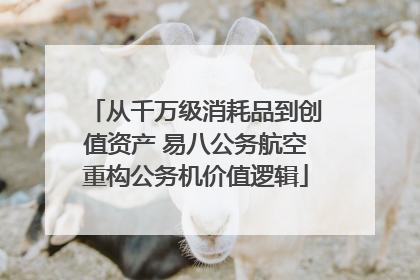从千万级消耗品到创值资产 易八公务航空重构公务机价值逻辑