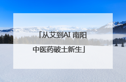 从艾到AI 南阳中医药破土新生