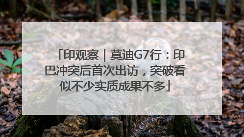 印观察｜莫迪G7行：印巴冲突后首次出访，突破看似不少实质成果不多