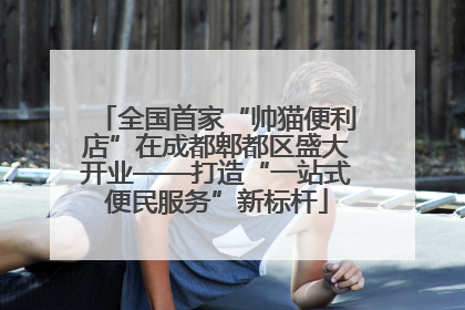 全国首家“帅猫便利店”在成都郫都区盛大开业——打造“一站式便民服务”新标杆
