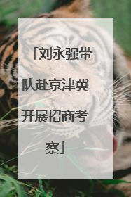刘永强带队赴京津冀开展招商考察