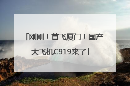 刚刚！首飞厦门！国产大飞机C919来了