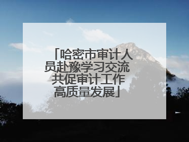 哈密市审计人员赴豫学习交流 共促审计工作高质量发展