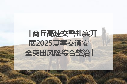 商丘高速交警扎实开展2025夏季交通安全突出风险综合整治