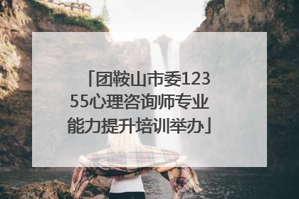 团鞍山市委12355心理咨询师专业能力提升培训举办
