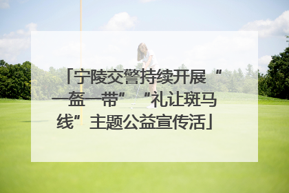 宁陵交警持续开展“一盔一带”“礼让斑马线”主题公益宣传活