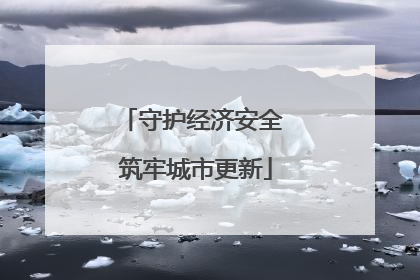 守护经济安全 筑牢城市更新