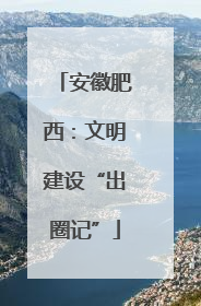安徽肥西：文明建设“出圈记”