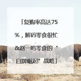 复购率高达75%，解码零食很忙&赵一鸣零食的“白牌崛起”战略