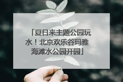 夏日来主题公园玩水！北京欢乐谷玛雅海滩水公园开园