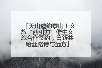 天山邀约泰山！文旅“西引力”催生文旅合作签约，鲁新共绘丝路诗与远方