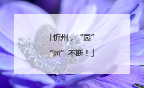 忻州，“园”“园”不断！
