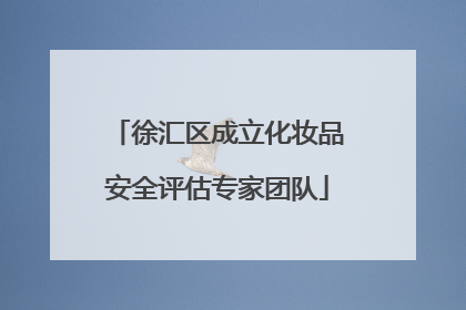 徐汇区成立化妆品安全评估专家团队