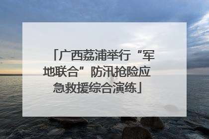 广西荔浦举行“军地联合”防汛抢险应急救援综合演练