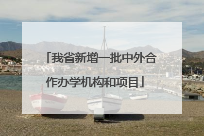 我省新增一批中外合作办学机构和项目