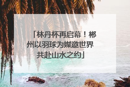 林丹杯再启幕！郴州以羽球为媒邀世界共赴山水之约