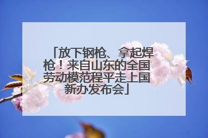 放下钢枪、拿起焊枪！来自山东的全国劳动模范程平走上国新办发布会