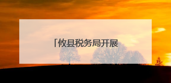 攸县税务局开展普法下乡活动