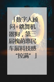 数字人顾问+跳舞机器狗，第三届槐荫惠民车展科技感“拉满”
