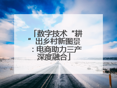 数字技术“耕”出乡村新图景：电商助力三产深度融合