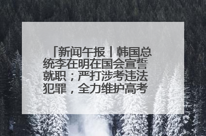 新闻午报丨韩国总统李在明在国会宣誓就职；严打涉考违法犯罪，全力维护高考安全公平考试环境