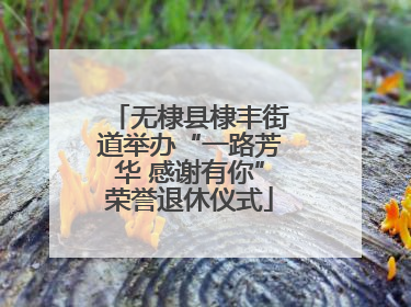 无棣县棣丰街道举办“一路芳华 感谢有你”荣誉退休仪式