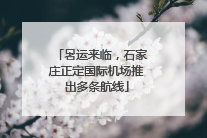 暑运来临，石家庄正定国际机场推出多条航线