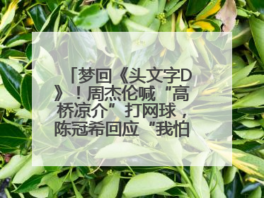梦回《头文字D》！周杰伦喊“高桥凉介”打网球，陈冠希回应“我怕你又赢了我”