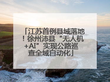 江苏首例县域落地！徐州沛县“无人机+AI”实现公路巡查全域自动化