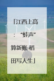 江西上高：“蛙声”算新账 稻田写人生