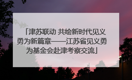 津苏联动 共绘新时代见义勇为新篇章——江苏省见义勇为基金会赴津考察交流