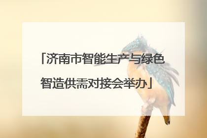 济南市智能生产与绿色智造供需对接会举办