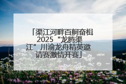 渠江河畔百舸奋楫 2025“龙腾渠江”川渝龙舟精英邀请赛激情开赛